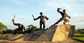 Monument to Carlota Lucumí leader of the 1843 slave rebellion at the Triumvirato Sugar Mill in Matanzas