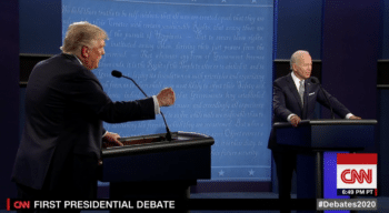 US presidential debate Oct 22 2020 Screenshot