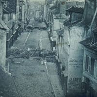 Barricades on Rue Saint-Maur. June 1848. Photo: L’Histoire par l’image / Wikimedia Commons