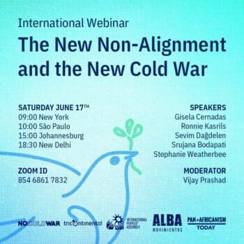 webinar The New Non Alignment and the New Cold War on 17 June