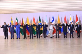 UNASUR presidents at the Brasilia summit EFE