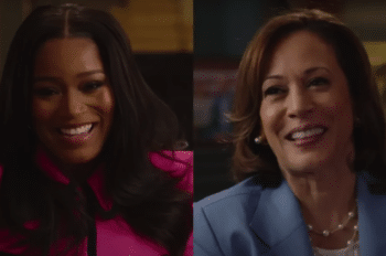 Actress Keke Palmer interviews Vice President Kamala Harris her podcast Baby This is Keke Palmer