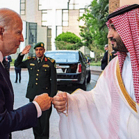  | US President Joe Biden fist bumps Saudi Crown Prince Mohammed bin Salman MBS in Riyadh in July 2022 | MR Online