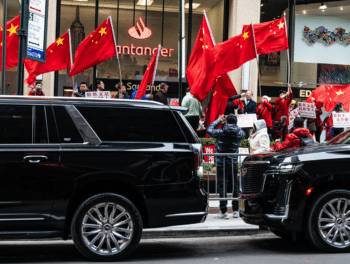 | Chinese Americans protest Taiwanese President Tsai Ing Wens visit to the United States in New York on March 31 2023 Lev Radin | AP | MR Online