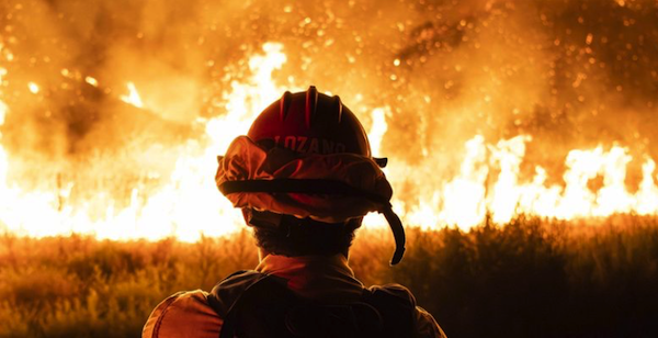 | A CalFire firefighter watches as the Rabbit Fire spreads on July 14 2023 Photo Jon PutmanSOPA ImagesLightRocket via Getty Images | MR Online