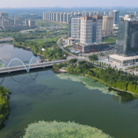 "Aerial view of Xinzheng." Source: Wikicommons