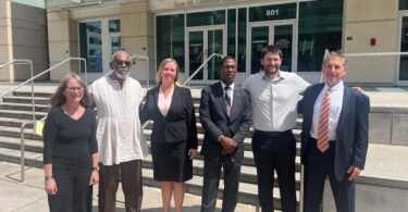 | Members of the Uhuru 3 and their defense lawyers outside the Sam Gibbons US courthouse in Tampa Florida | MR Online