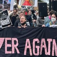 Jewish-led protesters rally against Israel's war in Gaza on October 16, 2023 near the U.S. Capitol in Washington, D.C. (Photo: Jewish Voice for Peace)