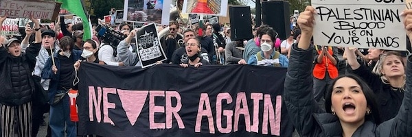 | Jewish led protesters rally against Israels war in Gaza on October 16 2023 near the US Capitol in Washington DC Photo Jewish Voice for Peace | MR Online