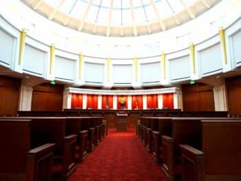 | Courtroom of the Colorado Supreme Court in the Ralph L Carr Colorado Judicial Center in Denver Jeffrey Beall Wikimedia Commons CC BY 30 | MR Online