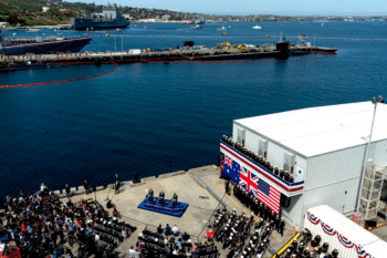 | US President Joe Biden UK Prime Minister Rishi Sunak and Australias Albanese talking up their security partnership on March 13 at Point Loma Naval Base in San Diego White House | MR Online