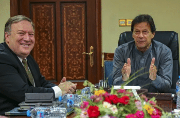 Imran Khan and Mike Pompeo in 2018 The friendship did not last Source enmwikipediaorg