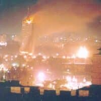 Belgrade during NATO bombing of Yugoslavia | GNU Affero General Public License