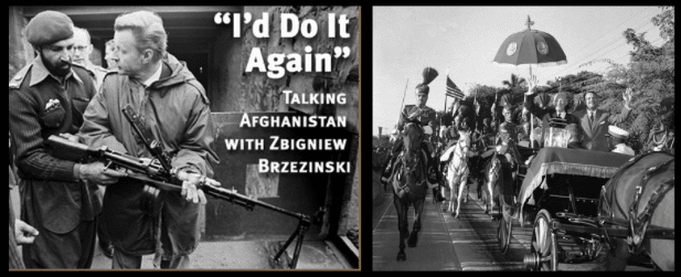 | Left Bin Laden with Brzezinski architect of Mujahideen and advisor to US Presidents Carter and Obama Right US President Eisenhower visiting Pakistan | MR Online