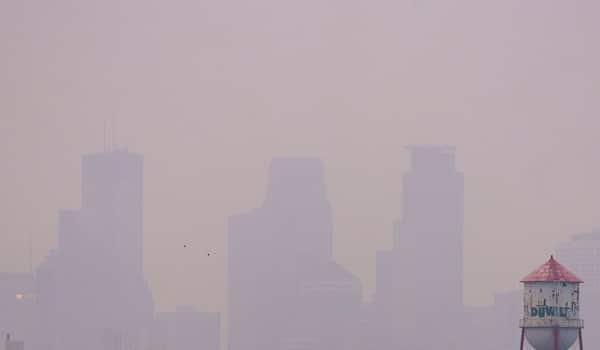 MR Online | Canadian wildfire smoke hits Minneapolis May 2023 Source Chad Davis Wikicommons cropped from original CC BY 20 | MR Online