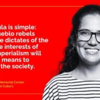 Llanisca Lugo is a psychologist and popular educator. She serves as a Representative in Cuba's Popular Power National Assembly and as the International Solidarity Coordinator at the Martin Luther King Center. (Venezuelanalysis)