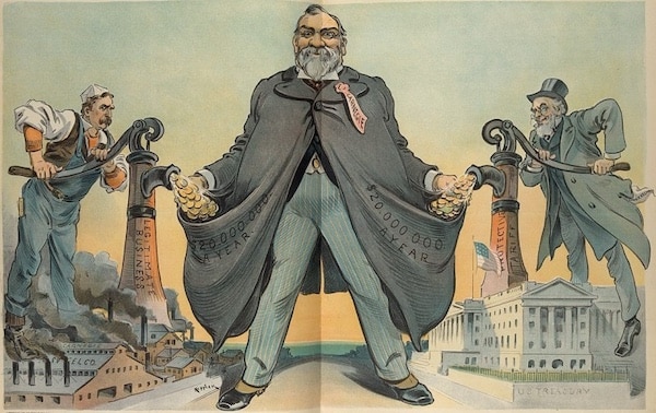 MR Online | Cartoon of American industrialist Andrew Carnegie 1900 Illustration by Udo J Keppler Image courtesy Library of CongressWikimedia Commons | MR Online