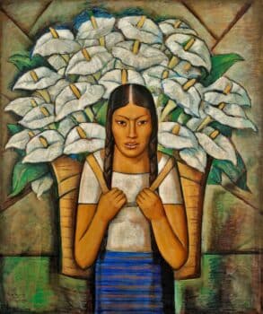 Alfredo Ramos Martínez Mexico Vendedora de Alcatraces Calla Lily Vendor 1929