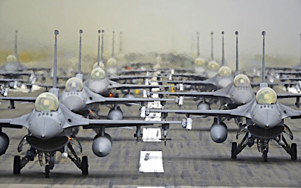  | American fighter planes in formation at the Ramstein Air Base in Germany It serves as the headquarters for the United States Air Forces in Europe  Air Forces Africa USAFE AFAFRICA and NATO Allied Air Command AIRCOM Photo by Roland BalikUS Air ForceFlickr | MR Online