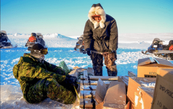 | Members of 1st Canadian Ranger Patrol Group deployed with the Arctic Response Company Group prepare their qamutiiks before departing for a patrol in Resolute Nunavut during Operation NUNALIVUT March 8 2018 Photo by Petty Officer Second Class Belinda GrovesDepartment of National Defence | MR Online