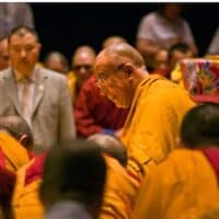 The 14th DALAI LAMA of Tibet teaches Buddhism sponsored by the TIBETAN MONGOLIAN CULTURAL CENTER - BLOOMINGTON, INDIANA