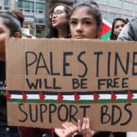 BDS ACTIVISTS IN NEW YORK CITY (PHOTO: JOE CATRON)