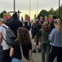 Anti-racist rally at Brentford. Source: Lucy Saunders