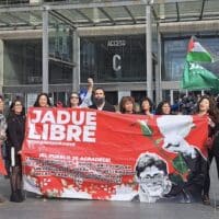 Protest calling for the release of Daniel Jadue. Photo: Jadue Libre campaign