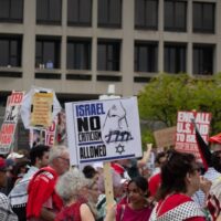  | DEMONSTRATORS IN WASHINGTON DC PROTEST ISRAELI PRIME MINISTER BENJAMIN NETANYAHUS SPEECH TO CONGRESS ON JULY 24 2024 PHOTO LAURA ALBAST | MR Online