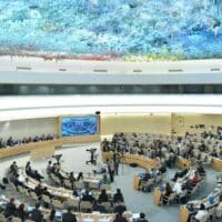 The 56th session of the United Nations (UN) Human Rights Council in Geneva, Switzerland (Photo via Xinhua)