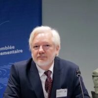 Julian Assange gave a speech to the Committee on Legal Affairs and Human Rights at the Council of Europe on October 1, 2024 in Strasbourg, France. (Photo: WikiLeaks)