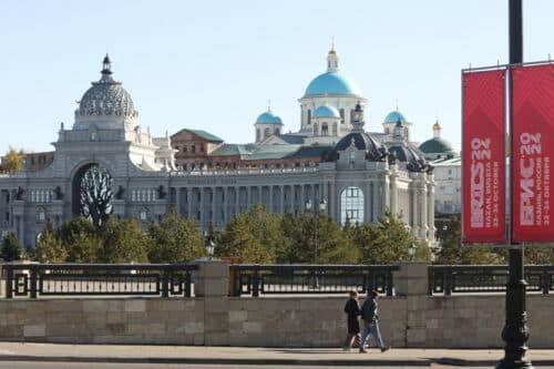 | The BRICS summit is taking place in Kazan The capital of Tatarstan is acity caught between East and West Europe could benefit from the BRICS countries insteadof getting bogged down in war Image KEYSTONETASSYegor Aleyev | MR Online