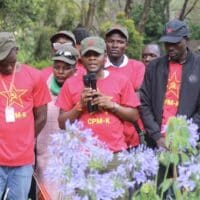 | At the closing ceremony of the Second Congress CPM K members laid a floral wreath on the grave of matyred Pio Gama Pinto to honor his legacy in the struggle for Independence and against neocolonialism Photo Revolutionary Youth League Kenya | MR Online