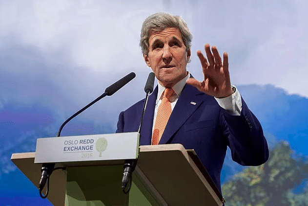 | Former US Secretary John Kerry delivers remarks at a Reducing Emissions from Deforestation and Forest Degradation REDD Conference in Oslo Norway Wikimedia Commons 15 June 2016 | MR Online