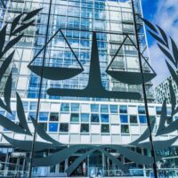  | The logo of the International Criminal Court at the entrance of the Hague | MR Online