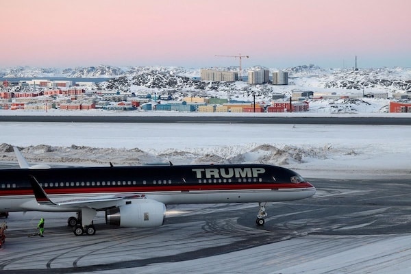  | The Trump jet is seen in Nuuk Greenland on Tuesday January 7 2025 carrying the US president elects son Donald Trump Jr on a private visit Emil Stach Ritzau Scanpix via REUTERS | MR Online