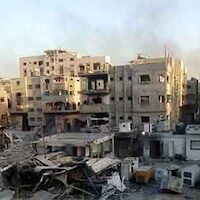  | A view of destruction following the Israeli attack on the courtyard of Kamal Adwan Hospital and its surrounding buildings in Beit Lahia Gaza on December 25 2024 Photo Khalil Ramzi AlkahlutAnadolu via Getty Images | MR Online