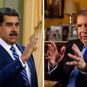 MR Online | President Nicolás Maduro and former US backed opposition candidate Edmundo González | MR Online