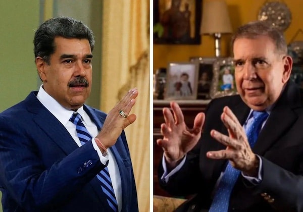 | President Nicolás Maduro and former US backed opposition candidate Edmundo González | MR Online