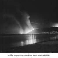 Malibu erupts-the view from Santa Monica (1993)