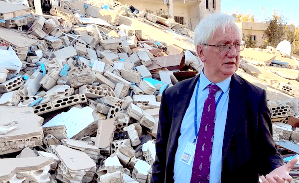 | Craig Murray in rubble in Baalbek Lebanon Nov 22 2024 Niels Ladefoged via craigmurrayorguk | MR Online