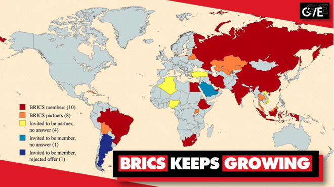 | map of BRICS members and partners | MR Online