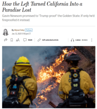 | Alyssia Finley Wall Street Journal 11225 A cynic might wonder if environmentalists interfered with fire prevention in hope of evicting humans Another cynic might wonder if the Journal publishes smears without evidence as part of its business model | MR Online