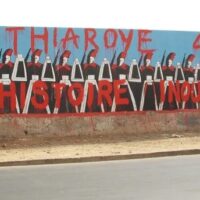 Mural painting in tribute to the martyrs of Thiaroye, Dakar (Sénégal), photo credit Christophe Colomb Maléane