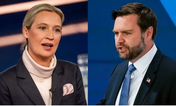  | German far right leader Alice Weidel and US Vice President JD Vance COMPOSITE ReutersAP | MR Online