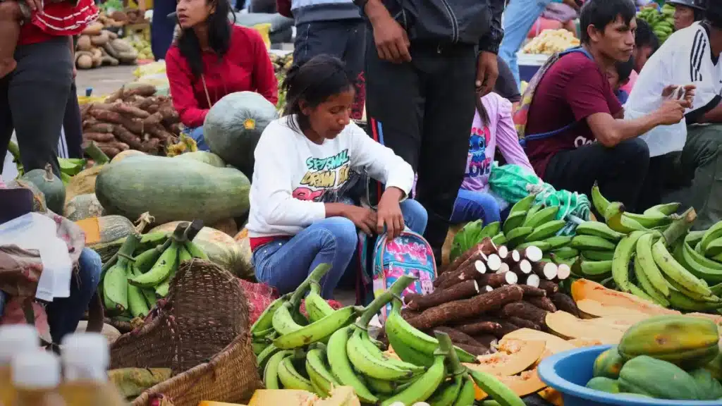 The Indigenous market on Saturdays in Puerto Ayacucho is used by many Indigenous communities in the area Rome Arrieche