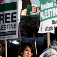 Demonstration in London in support of a free Palestine (Creative Commons photo: Kyle Taylor)