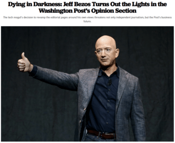 Michael Schaffer Politico 22625 Bezos latest edict effectively rebrands the publication away from the interests of Washington and toward the politics of Silicon Valleyand looks likely to cost it a chunk of the remaining audience