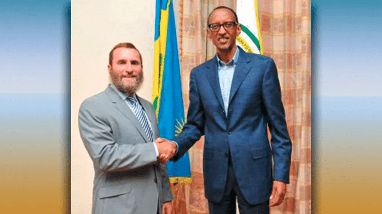 Fanatical Zionist Rabbi Shmuley Boteach honors Paul Kagame in 2017