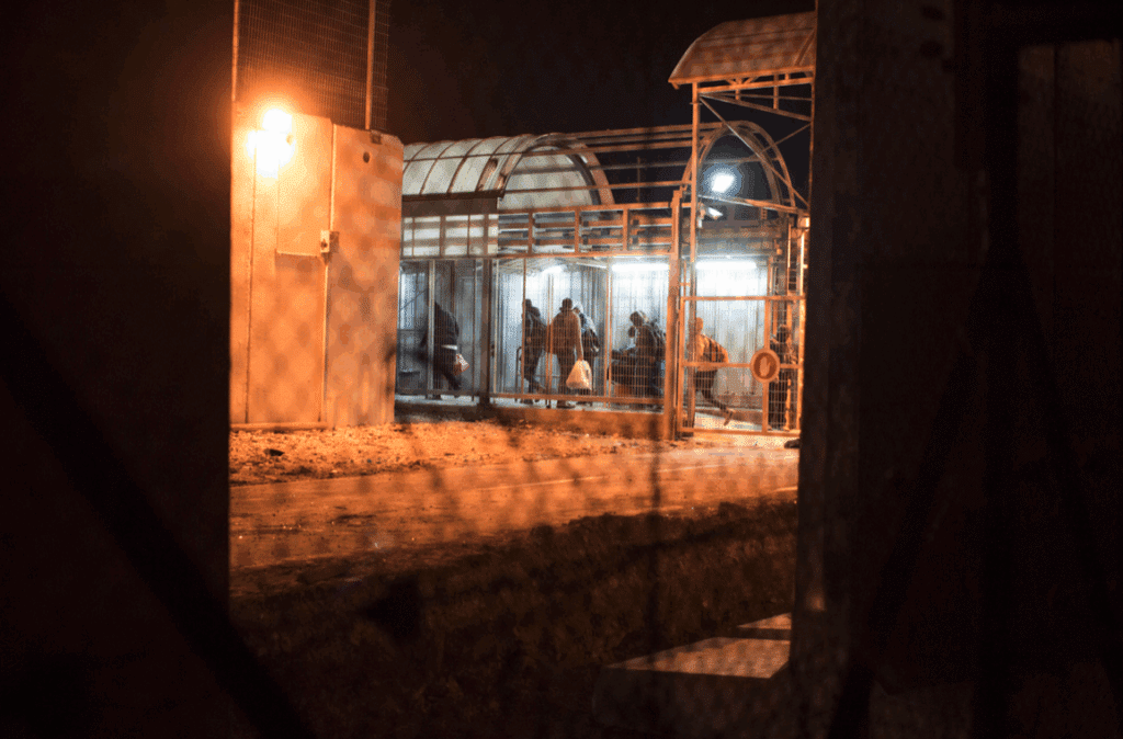 Screenshot 20250420 at 35451 PM | MR Online Palestanian workers cross the Eyal checkpoint into Israel under the watchful eye of IDF cameras January 10 2021 Keren Manor | Activestills